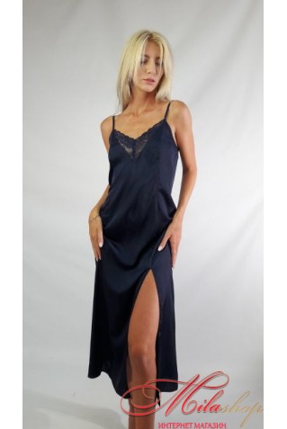 Сатиновое платье-сорочка Arco Iris 1687 изумруд